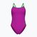 Ladies' one-piece swimsuit Arena Lace Back Solid very fuchsia/team green