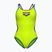Ladies' one-piece swimsuit arena One Double Cross Back One Piece artic lime/plum/blue cosmo