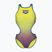 Ladies' one-piece swimsuit arena One Shaded Print Tech One Back artic lime violetta multi/neon blue