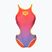 Ladies' one-piece swimsuit arena One Shaded Print Tech One Back bright coral royal multi/soft green