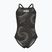 Children's one-piece swimsuit arena Fireflow Lightdrop Back black/team black
