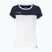 Women's tennis shirt Tecnifibre Stretch white and blue 22LAF1 F1