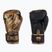 Venum Dragon's Flight black and gold boxing gloves 03169-137