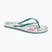 Women's flip flops ROXY To The Sea X 2021 white/aqua