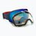Quiksilver Greenwood S3 majolica blue / clux red mi snowboard goggles