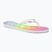 Women's ROXY Viva Jelly rainbow flip flops