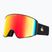 Men's Quiksilver Storm MG snowboard goggles black/clux ml red