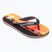 Quiksilver Molokai Art 25 Youth fiery coral wordblock flip flops