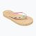 ROXY South Beach III green/pink women's flip flops