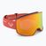 Women's snowboard goggles ROXY Storm W coral chic/clux ml orange
