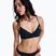 Swimsuit top ROXY Solid Essentials Wrap Bralette anthracite