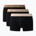Men's boxers Lacoste 5H1297 3 pack black/sisal/viennese/cookie