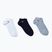 Lacoste RA4183 3 pairs silver chine/navy blue/white socks