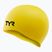 TYR Wrinkle Free swimming cap yellow