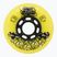 Roller skate wheels FR Skates Street Invaders Wheels 80mm/84A X4 yellow/black