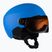 Children's ski helmets Alpina Zupo Visor Q-Lite blue matt