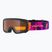Alpina Piney black/pink matt/orange children's ski goggles