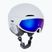 Alpina Alto Q-Lite white matt/blue revo ski helmet