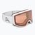 Ski goggles Alpina Venet QV white matt/gold