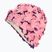 Women's swim cap Fashy Flowers rose / purple