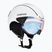 Ski helmet CASCO SP-2 Photomatic Visor structured white glossy
