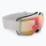 Ski goggles UVEX Compact V white/mirror rainbow variomatic 55/0/142/10