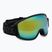 Ski goggles UVEX Topic black matt/mirror orange blue