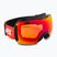 UVEX Downhill 2100 CV S2 ski goggles black shiny/mirror scarlet/colorvision orange