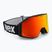 UVEX ski goggles Gravity FM black matt/mirror red orange clear