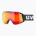 UVEX ski goggles Gravity FM black matt/mirror red orange clear