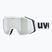 UVEX ski goggles Gravity FM white matt/mirror silver clear green