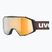 UVEX ski goggles Gravity FM black matt/mirror gold orange clear