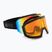 UVEX Evidnt Attract V ski goggles + case black matt/mirror rainbow clear