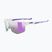 UVEX Axos Set white matt/mirror purple/clear sunglasses