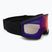 Ski goggles UVEX Blast FM black matt/mirror ruby