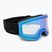 Ski goggles UVEX Provoqe V black matt/vario blue mirror