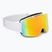 Children's ski goggles UVEX Pwdr FM white matt/mirror rainbow/green/clear