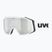 Ski goggles UVEX Gravity FM white matt/mirror silver/green/clear