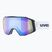 Ski goggles UVEX Gravity FM S2 black matt/mirror blue