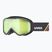 Children's ski goggles UVEX Speedy Nova FM S2 black matt/mirror green