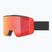 Ski goggles UVEX Ignite FM S3 black matt/mirror red