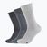 Men's Skechers Basic 3 pairs light grey melange socks