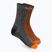 Men's trekking socks Salewa MTN TRN Sal. AM Crew grey-brown 00-0000069029