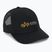 Men's Alpha Industries Label Trucker baseball cap black