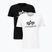 Alpha Industries men's Basic T shirt 2 pcs black/white