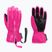 Children's ski gloves Reusch Ben fuchs purp/knockout pink