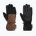 Women's ski gloves Reusch Keira R-Tex XT black/brown leopard