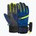 Children's ski gloves Reusch Leo R-Tex XT black/imperial blue/safety yellow