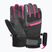 Children's ski gloves Reusch Leo R-Tex XT black/black melange/pink glo