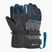 Children's ski gloves Reusch Rocket GORE-TEX black/black melange/brilliant blue